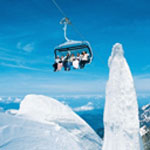 Ice Flyer chairlift mount titlis