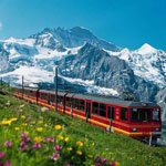 Train from Zurich to Interlaken