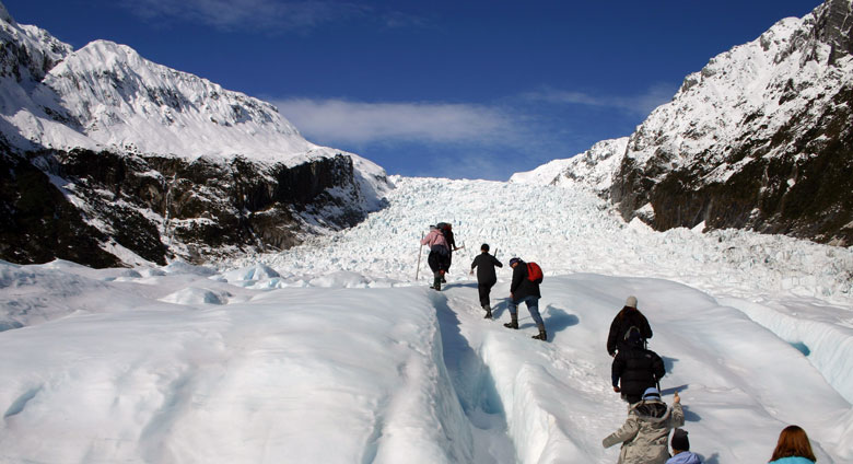 Glacier region west coast New Zealand